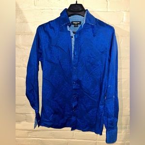 Royal Blue Button Up Dress Shirt